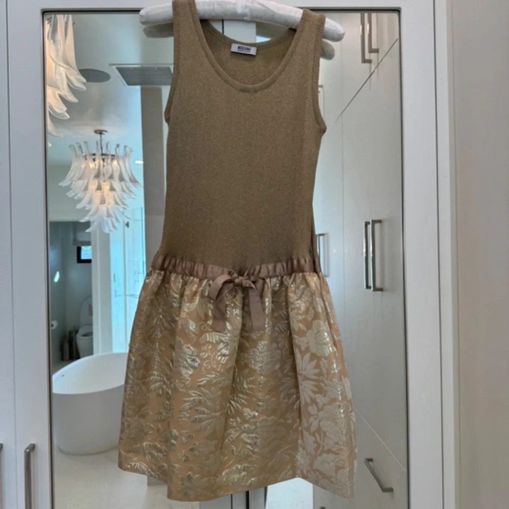Moschino Perfect Party Dress - Gold Size 10 - Picture 14 of 14